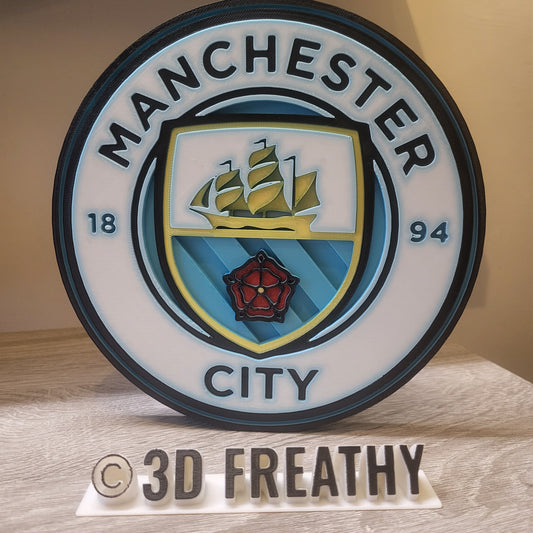 Manchester City Inspired Football Badge