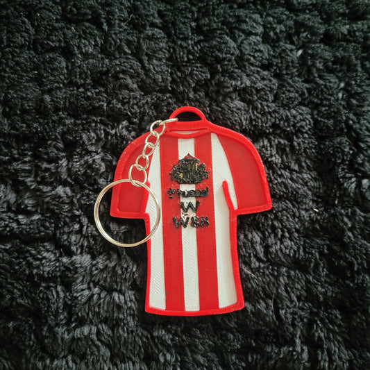 Sunderland Front of the Shirt Keyring
