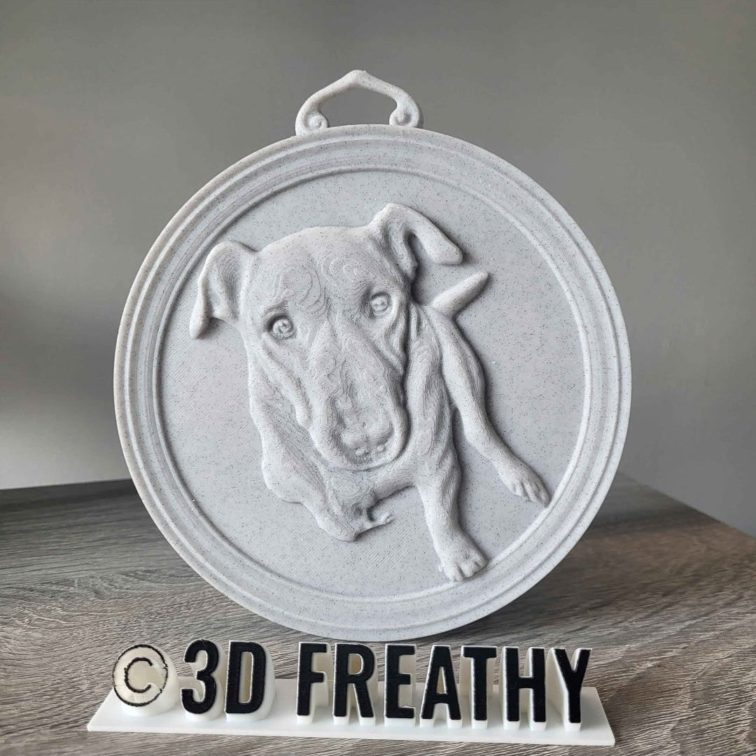 3D Printed Pet Memorial Plaque
