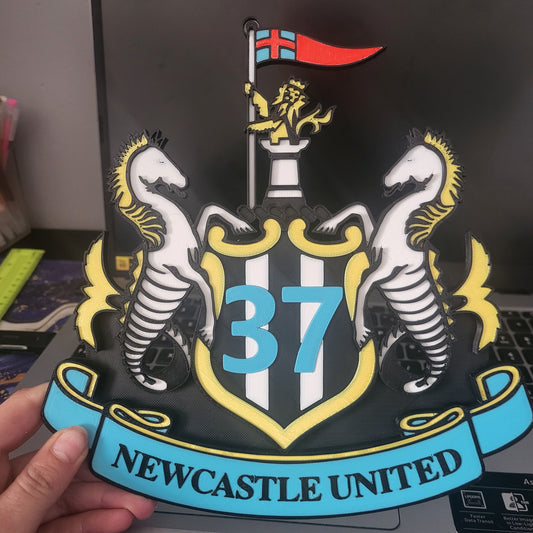 Newcastle United 3D Printed House Number Sign